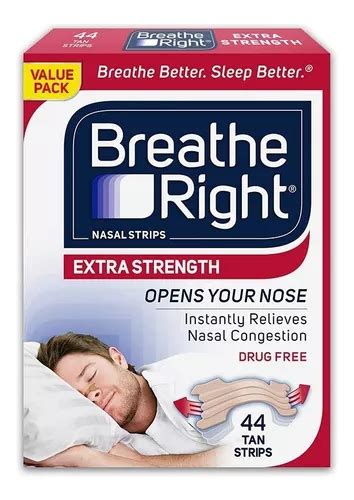 Breathe Right Tiras Nasales Extra Fuertes 44 Pzas Meses sin interés