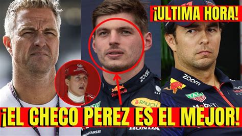 EL CHECO PERÉZ ES MEJOR RALF SCHUMACHER enfrenta a MAX VERSTAPPEN en