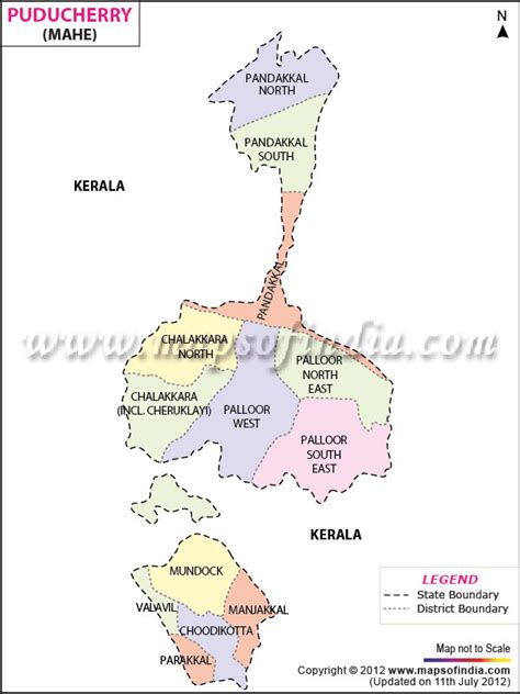 Mahe District Map