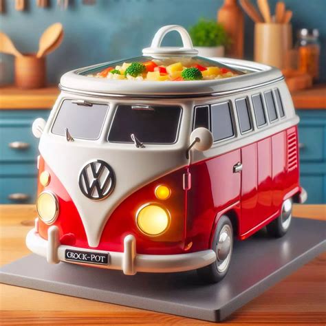 Volkswagen Bus Slow Cookers Retro Cooking Charm