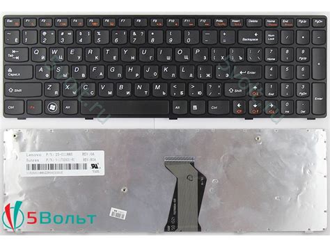 Купить клавиатуру для ноутбука Lenovo B570, B570e, B575 черная цена