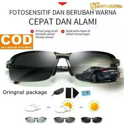 Jual AS Kacamata Hitam Anti Silau Siang Dan Malam Polarized