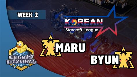 Maru Vs Byun Tvt Korean Starcraft League Week Weekly Starcraft