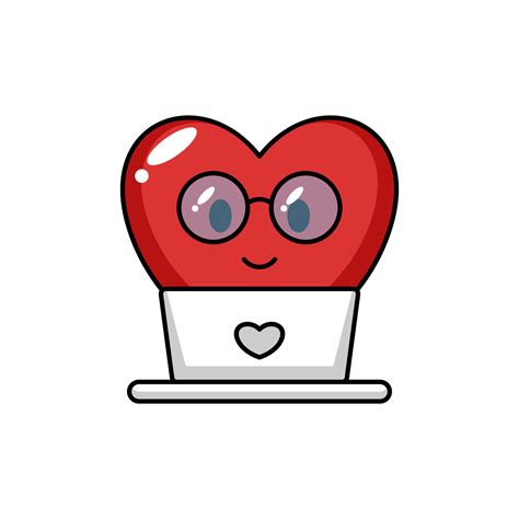 cute heart emoji 4649254 Vector Art at Vecteezy