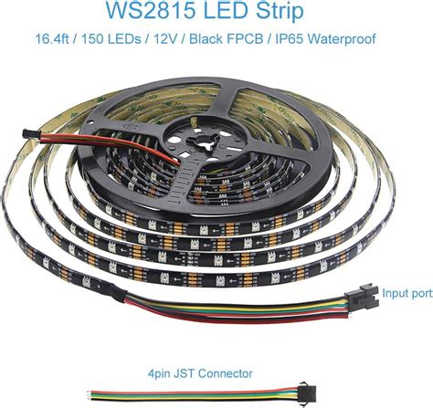 Alitove Ws V Ws B Tira De Luz Led Rgb Direccionable Ft