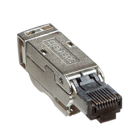 Siemens 6gk19011bb112aa0 Plug In Rj45 Connector 10 100 1000 Mbit S Metal Enclosure For Ie