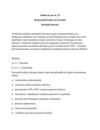 Studiu De Caz Rte Instalatii Electrice Pdf