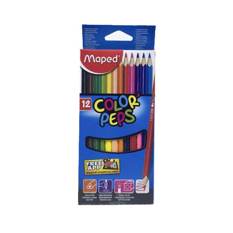 Crayons Colorier En Bois Triangulaires Maped Papeterie Gilbert