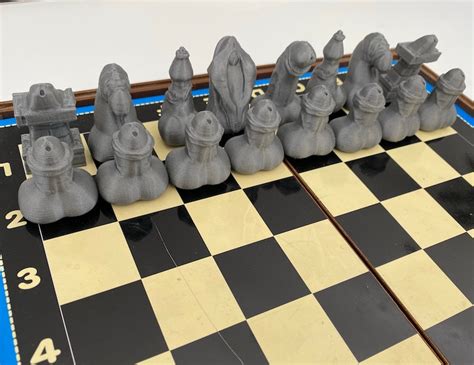 Erotic 3D Printed Phalic Chess Set Penis Vagina Cool Props Etsy