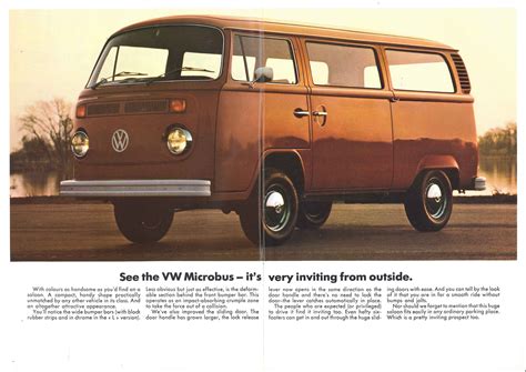 TheSamba VW Archives 1974 VW Bus Sales Brochure The VW Microbus