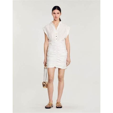 Shop Sandro Long Satin Dress Online In Lebanon
