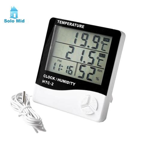 Digital Thermo Hygrometer Temperature Sensor Humidity Meter Dual Probe