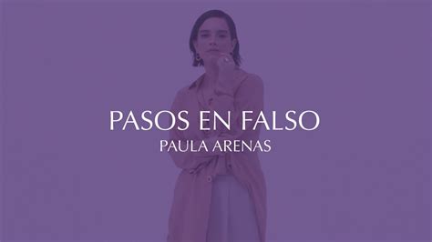 Paula Arenas Pasos En Falso Lyric Visualizer Youtube