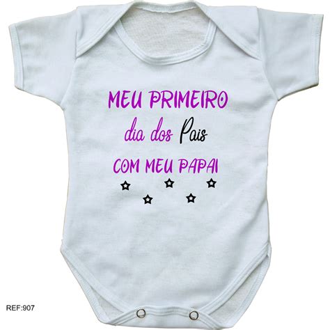 Body Beb Personalizado Feliz Dia Dos Pais Eu Te Amo Elo