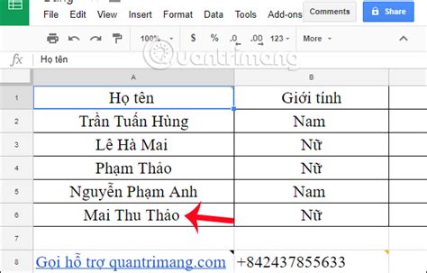 Cách đếm số từ trên Google Sheets Đếm từ có trong 1 ô QuanTriMang