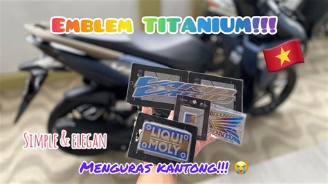 PASANG EMBLEM TITANIUM VARIO 125 LED NEW GEN 2 PROJECT VARIO