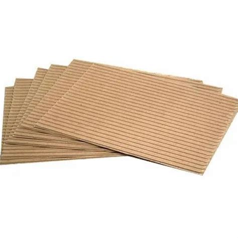 Kraft Paper Brown 2 Ply Corrugated Sheet Gsm 100 To 250 Gsm