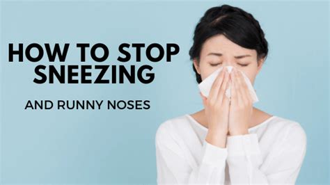 How To Stop Sneezing And Runny Noses Hankybook