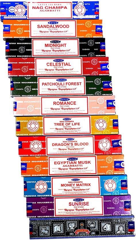 Satya Original Oriental Series Premium Incense 12 Assorted Scents