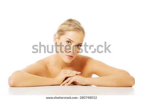 Portrait Nude Woman Sitting Desk Looking Stock Photo 280748012 Shutterstock