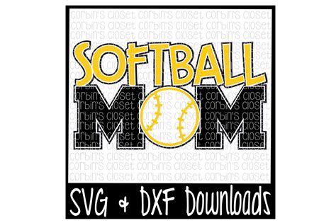 Softball Mom Svg Cut File By Corbins Svg Thehungryjpeg