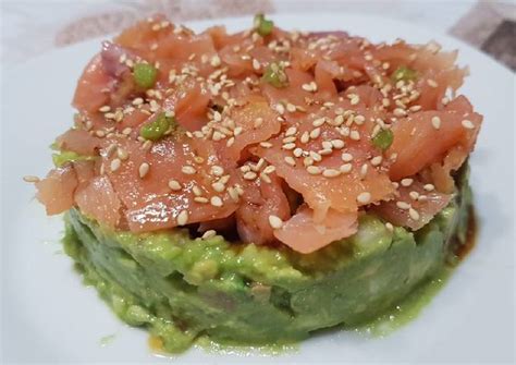 Tartar De Salm N Ahumado Con Aguacates Y Wasabi Receta De In S Ram Rez