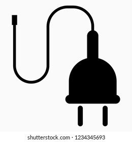 Glyph Plug Vector Icon Stock Vector Royalty Free