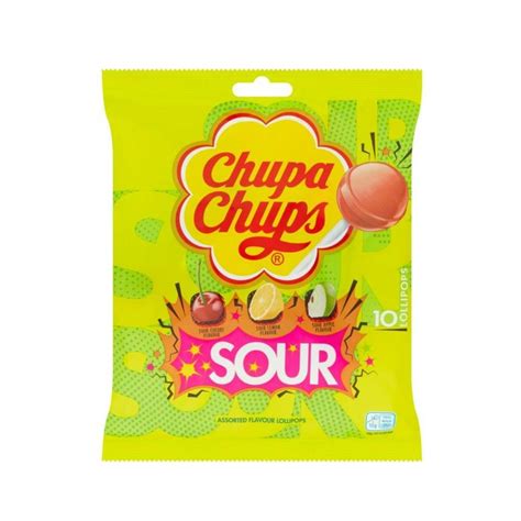 Buy Chupa Chups Sour Assorted Flavours Lollipops Bag 120g Online In