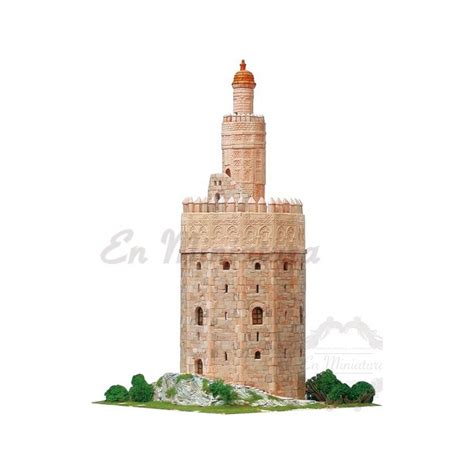 Maqueta Para Armar O Construir De La Torre Del Oro De Sevilla