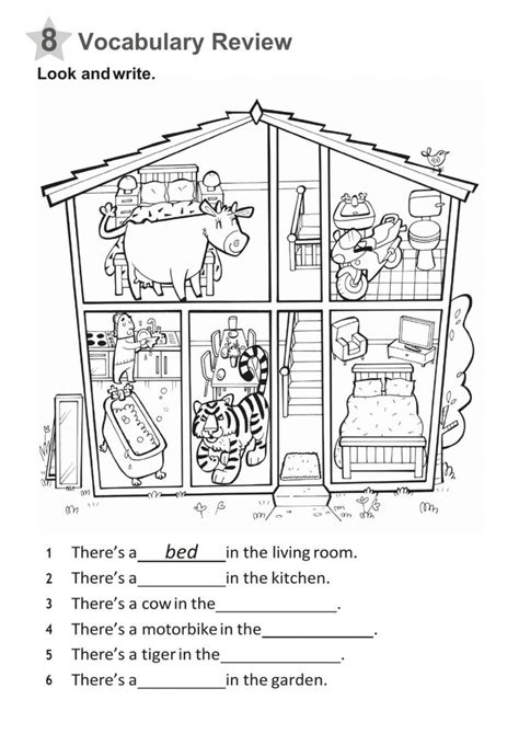 Esl Worksheets Language Parts Blog House Languages Home Blogging