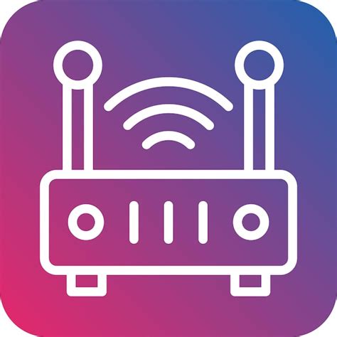 Premium Vector Wifi Router Icon Style