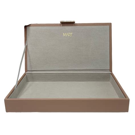 Caixa Organizadora Grande Decorativa e Porta Jóias Nude Fecho Dourado Delicado