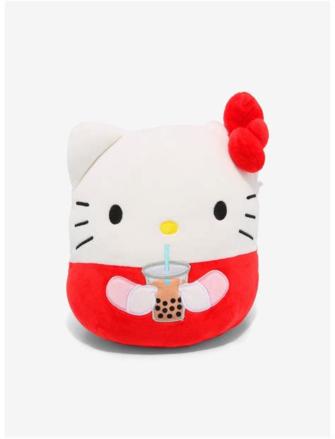 Squishmallows Hello Kitty With Boba Plush Hot Topic Exclusive Hot Topic