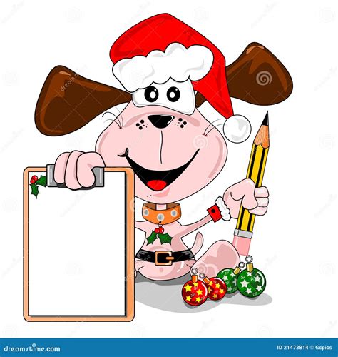 Christmas Wish List Template With Red Santa Hat And T Box