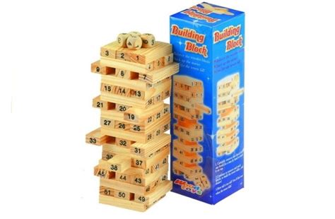 Jenga Blokken Spel Dobbelstenen 54 Delig Vikingchoicenl