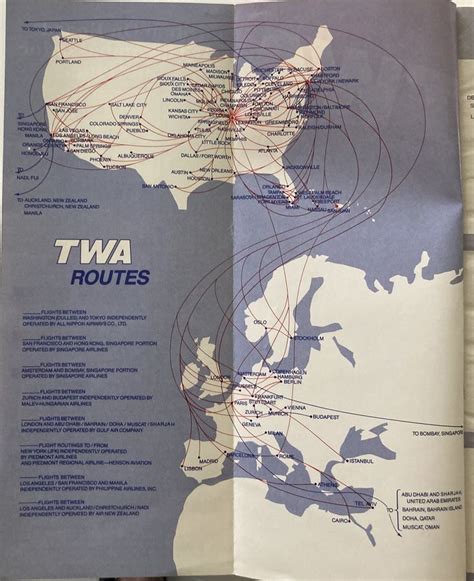 TWA Routes 1990