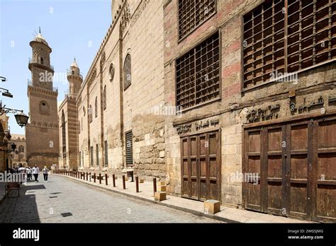 Mosque Madrasa Of Sultan Barquq Complex On Muizz Street In Cairo Egypt