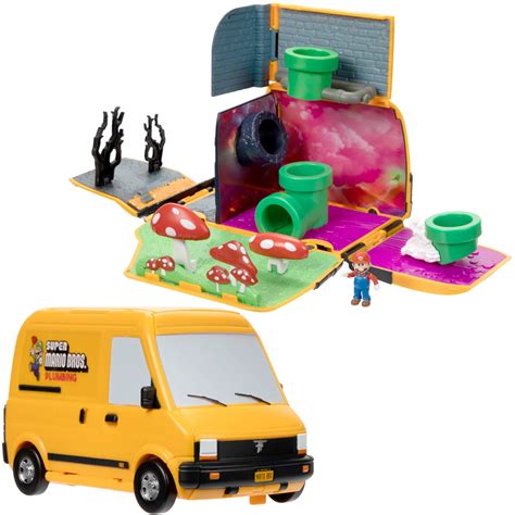 The Super Mario Bros Movie Mini World Van Playset