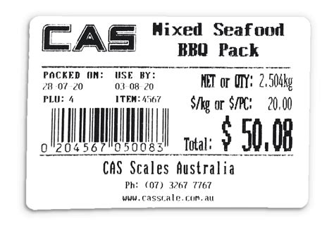 CAS CL 5200 Label Printing Scale CAS Scales Australia