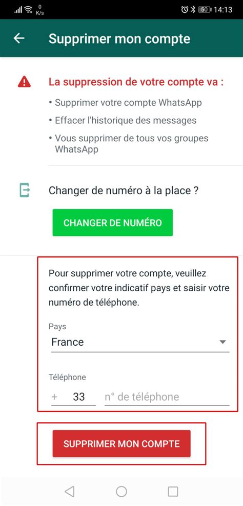 Tutoriel Pour Supprimer D Finitivement Un Compte Whatsapp