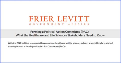 PACs usage Archives - Frier Levitt Government Affairs