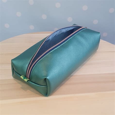 einfaches Box Bag Mäppchen nähen Mäppchen mit Innenfutter nähen DIY