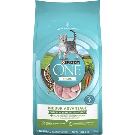 Purina One Natural Low Fat Weight Control Indoor Dry Cat Food Plus Indoor Advantage Cat