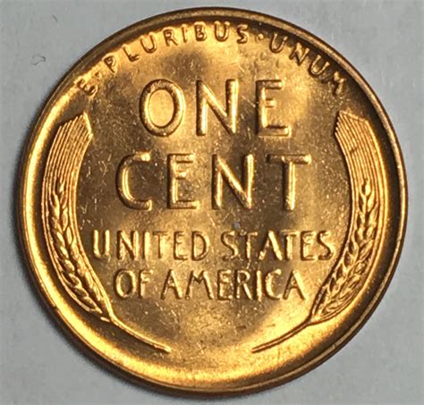 Gem Brilliant Uncirculated Red Lincoln Wheat Cent Property Room