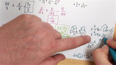 Adding And Subtracting Rationals Worksheet