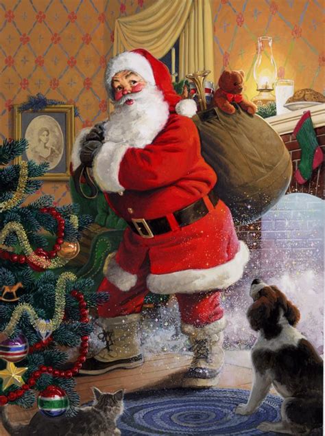 Художник Tom Newsom. Много-много Сантов-Клаусов!: tanjand — LiveJournal