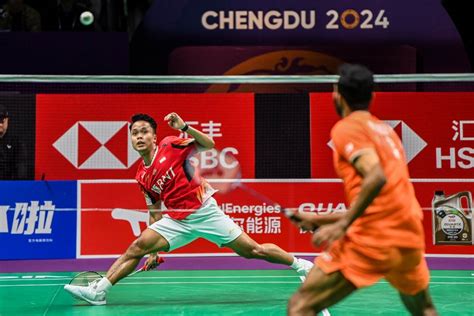 Kalah Dari Wakil India Ginting Gagal Sumbang Poin Untuk Indonesia Di