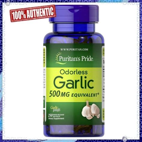 Puritan S Pride Odorless Garlic 500 Mg 250 Softgels Lazada PH