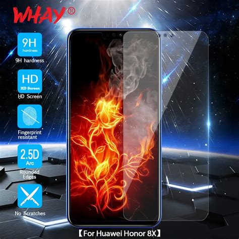 Whay 25d 9h Tempered Glass For Huawei Honor 8x Screen Protector Film On Honor8x Protective