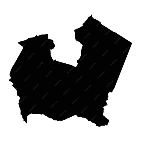 Premium Vector Nyeri County Map Administrative Division Of Kenya